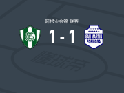 奇维尔科伊体操1-1福尔摩沙圣马丁，莱瓦破门，Ezequiel Morales救主