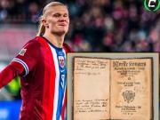 哈兰德与父亲花12万欧拍下一本书，并将其捐给家乡蒂姆镇