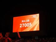 国足vs泰国友谊赛上座：27005人