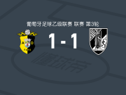 法菲1-1吉马良斯B队，里卡-罗沙先拔头筹，莱安德罗-特谢拉扳平比分