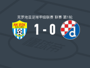 比耶洛布尔乔1-0萨格勒布迪纳摩二队，Luka Cubel一锤定音