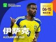 懂球帝6月15日世界杯之星：伊萨克