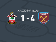 西汉姆联4-1大胜南安普顿，约书亚-阿贾拉两球，鲍恩建功