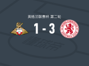 米德尔斯堡3-1唐卡斯特，萨缅托1传1射，威尔-兰克希尔破门