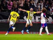 费内巴切总分3-2晋级欧冠正赛，穆里奇破门，格林伍德献助攻