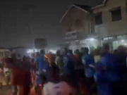 陷入狂欢，民主刚果的大批民众走上街头庆祝球队战平葡萄牙