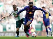 莱比锡客场2-1云达不莱梅，努萨、罗慕洛破门，穆萨建功