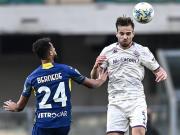 维罗纳0-1佛罗伦萨，法乔利制胜，苏斯洛夫、古德蒙德松染红