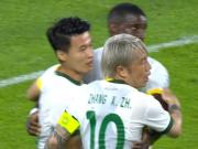 足协杯国安2-1广州豹晋级，林良铭双响+失点，张稀哲送助攻