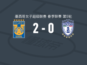 墨西哥老虎女足2-0帕丘卡女足取墨女超5连胜，桑比-克加特拉纳建功，雷耶斯锁定胜局