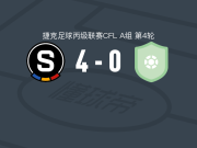 布拉格斯巴达B队4-0大胜普里布拉姆B队，Jan Feit梅开二度，Vincent Kotisek破门