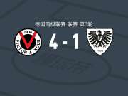 科隆胜利4-1大胜明斯特普鲁士，达维德-奥托两球，马布卢破门