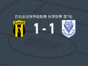 瓜拉尼1-1阿梅利亚诺，克里斯蒂安-奥坎波斯破门，马蒂亚斯-洛佩斯扳平