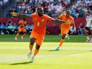 1-0领先德国，科特迪瓦第二次在世界杯半场战罢领先对手