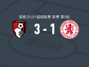 伯恩茅斯U21 3-1米德尔斯堡U21，Dane Ndimukum破门，J. Day建功