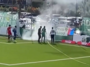 点赞，国米旧将谢洛托在瑞士第三级别联赛赛场亲自扑灭了火灾