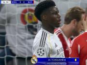 放倒奥利塞染黄，楚阿梅尼累积3黄缺席次回合欧冠八强战