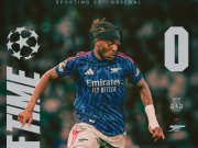 阿森纳上半场预期进球数仅为0.09，为本赛季单场第二低