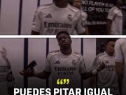 维尼修斯中场休息时抱怨：裁判应一视同仁、公平执法