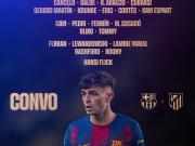 巴萨vs马竞大名单：亚马尔、莱万、阿劳霍在列，德容缺席