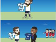 姆巴佩梅开二度紧随梅后 3-0伊拉克Messi ...