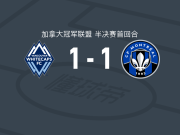 温哥华白浪1-1蒙特利尔，丹尼尔-佩雷拉打破僵局，高尔德扳平