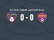 阿特兰蒂斯0-0PEPO拉宾兰塔，平分秋色