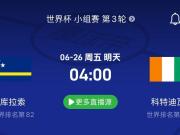 库拉索vs科特迪瓦前瞻：科特迪瓦仅需1分；库拉索出线渺茫