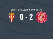 赫罗纳2-0希洪体育，阿斯普里利亚破门，卡莱斯-佩雷斯锁定胜局