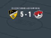 洪卡5-1大胜海门林纳学院，Benjamin Ahokas两球，Baba Haruna两球