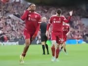 利物浦本赛季英超先进球比赛赢下14场，仅次于阿森纳和曼城