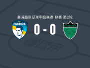 帕福斯0-0尼科西亚奥林匹亚科斯，双方鏖战90分钟未分胜负