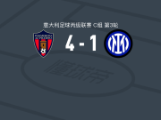 皮切尔诺4-1大胜国际米兰U23取意丙3连胜，马马杜-卡努特双响，Paolo Virgilio1射1传
