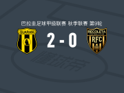 瓜拉尼2-0雷科莱塔，胡安-加西亚破门，蒂亚戈-塞尔温锦上添花