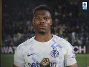 梅开二度，邓弗里斯当选国米客战科莫全场最佳球员