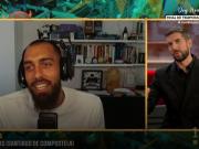 The host joked with Borja: "Even if you only play for 3 minutes, you can still win the World Cup."