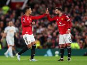 B费6次助攻卡塞米罗，为本赛季英超任何球员助攻同一队友最多