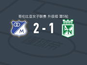 百万富翁女足2-1逆转国民竞技女足，kelly restrepo、diana celis破门