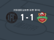 迪拜联合1-1迪拜青年国民，穆胡卜首开记录，埃扎托拉希扳平比分