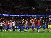 两回合的欧战比赛中，马竞客场赢下首回合后至今23次全部晋级