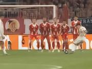 自阿拉巴以来，居莱尔是首位在欧冠任意球破门的皇马球员