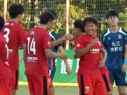 上海海港B队1-0十人江西庐山，王逸伟任意球贴地斩，陈运华直红