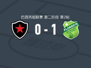 弗洛雷斯塔1-0博塔弗戈PB，thalisson一击制胜