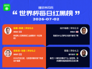 懂球帝美加墨世界杯7月2日红黑榜
