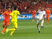 津门虎3-0十人云南，基莱斯双响，谢蒂内传射，张宸梁染红