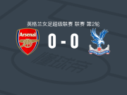 阿森纳女足0-0水晶宫，佩罗-马尼安力保城门不失