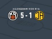雷克雅未克5-1大胜阿克拉内斯竞技，加尔杜尔-格维兹门松梅开二度，卢克-雷破门
