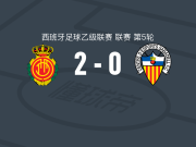 马略卡2-0萨瓦德尔，阿德里安-富恩特斯独中两元