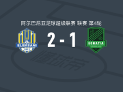 爱尔巴桑尼2-1伊纳迪亚，尼卡伊独中两元