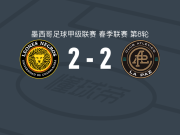 瓜达拉哈拉大学2-2拉巴斯竞技，布里希多建功，奥拉西奥-托雷斯破门